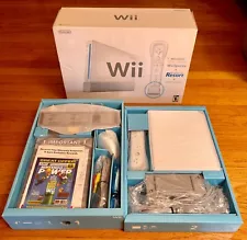 Nintendo Wii Console White with Wii Sports and Wii Sports Resort - New in box