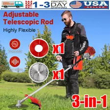 52CC 2-Stroke Grass String Trimmer Straight Shaft Brush Cutter Gas Weed Eater US