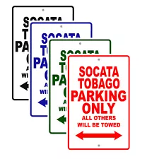 Socata Tobago Parking Only Aircraft Reserved Parking Notice Aluminum Metal Sign