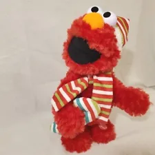 Sesame Street Elmo Singing Dancing 13.5 animated Christmas Side Stepper SeeVideo
