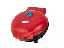 Dash Mini 4" Waffle Maker Non Stick 350 Watts Red Brand New!