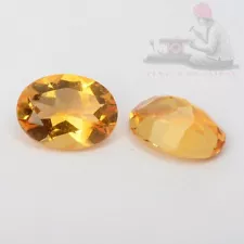 5*4mm Oval Cut Natural yellow Citrine loose Gemstone for sale 5-100 pieces lot