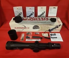 BURRIS ELIMINATOR III 4-16x50mm X-96 RETICLE LASERRANGEFINDER RIFLE SCOPE#200119