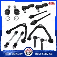 12PC UPPER CONTROL ARM BALL JOINT INNER OUTER TIE ROD FOR CHEVY TAHOE GMC YUKON (For: 2005 Chevrolet Suburban 1500)