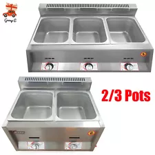 Countertop Gas Fryer Commercial Propane Deep Fryer 12L W/ 2Baskets LPG + 2 Lids