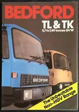 BEDFORD TL & TK Trucks Commercial Sales Brochure JAN 1982 #B1979/1/82