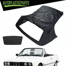 For 1986 1987-1993 BMW 3-Series E30 Black w/ Plastic Window Convertible Soft Top (For: 1987 BMW)