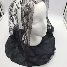 Lace Mantilla Catholic Church Chapel Mourning Circles Head Covering Mass Lot 2