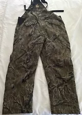 Browning Mens Multicolor Mossy Oak Front Pockets Hunting Overalls Bibs Size XL