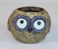 Blob House Owl Planter Resin Never Used Whimsical