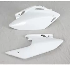 UFO Plastics Side Panels White Honda CRF450X 2005-2015 Replacement HO04601-041 (For: 2005 Honda CRF450X)