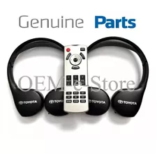 2013-2015 Toyota Land Cruiser Rear DVD Entertainment Headphones Set + Remote OEM