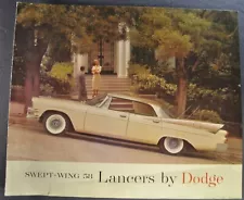 1958 Dodge Lancer Brochure Custom Royal Hardtop Convertible Nice Original 58