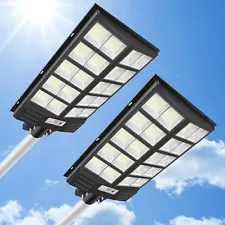 New Listing3800W Solar Lights for Outside, Dusk to Dawn LED Solar Street Light Motion Se...