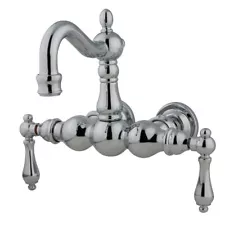 Kingston Brass CC1002T1 Vintage Clawfoot Tub Faucet,3-3/8 Center,Polished Chrome