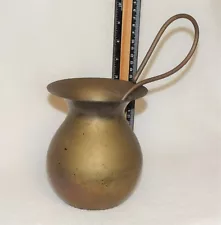 SALE!!!-Rare Antique Vintage Brass Pot w/ Brass Spoon, not sure what used for??