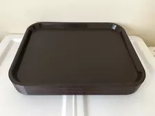 Pack 10 CARLISLE Brown Restaurant Cafeteria Fast Food Serving Tray 14” x 18”