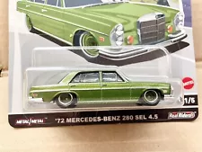 Hot Wheels Auto Strasse '72 Mercedes Benz 280 SEL 4.5 MOCð©ðª