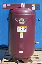 Quincy Manchester 80 Gallon Vertical Air Tank for Compressor with Pressure Gauge