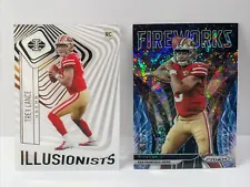 2021 Panini Prizm Fireworks, Illusions Illusionists Trey Lance Rookie Card Lot