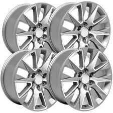 (Set of 4) Replica 1 RP17 LTZ 24x10 6x5.5" +30mm Silver Wheels Rims 24" Inch