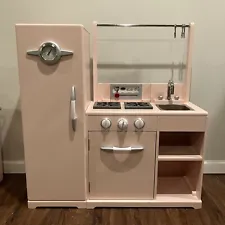 Rare Pottery Barn All-In-One Retro Kitchen Pink Pretend Play Discontinued SHIPS