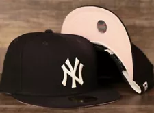 NEW YORK YANKEES.100%WOOL.PINK UNDER. BRIM.7 5/8