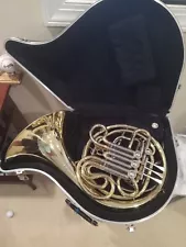 New ListingACCENT BRASS DOUBLE FRENCH HORN with MOUTHPEICE & CASE