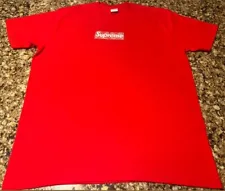 Supreme Red Bandana Box Logo Tee Size XL FW19 Authentic & Red Box Logo Sticker