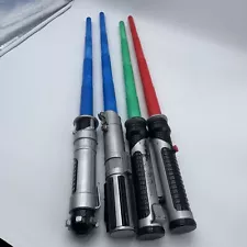 Star Wars Mixed Lot Of 4 Lightsabers Used Condition 1999 2002