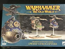 GW Warhammer The Old World DWARFEN MOUNTAIN HOLDS DWARF GYROCOPTER - Sealed