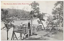 Rome City, Indiana - The Narrows, Sylvan Lake - c1915 postcard