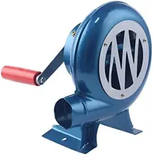 Air Blower, Fire Blower with Hand Crank for Coal Forges/Barbeque/Hiking