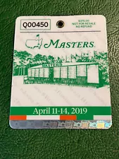 Masters Badge 2019 Tiger Woods Champion Augusta National Ticket Souvenir