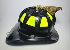 $1,900 MSA CAIRNS G 5A Black Leather Fire Display Helmet Size L Large G5A