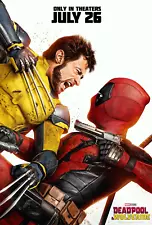 2024 Marvel Deadpool And Wolverine Movie Poster 30X42 Ryan Reynolds Jackman ð¿