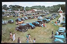 Vintage Antique Auto Car Festival Boothbay Railway Village Museum Maine Postcard