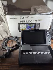 Humminbird Helix 10 Chirp SI GPS G2N Fish Finder Digital Sonar Transducer & Box+