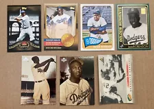 Lot Of 7 Jackie Robinson Baseball Cards HOF