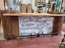 Custom Nautical Bar / Kitchen Island - 9.6 ft long x 4.16 ft tall x 3.25 ft deep