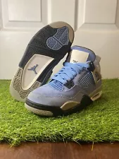 Size 4- Jordan 4 Retro Mid University Blue