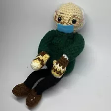 Handmade Crochet Bernie Sanders Doll ~7 Inches