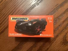 POLARIS SLINGSHOT 2021 Matchbox POWER GRABS Black Red Rims Autocycle Motorcycle