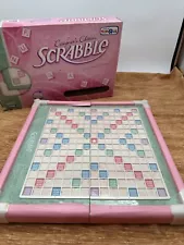 Designer's Edition Scrabble Pink Rotating Board + Box ToysRUs NO TILES