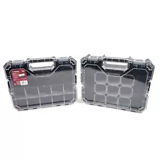 2 Husky Interlocking Organizer Tool Bins Small Part organizer 12"x14"