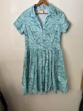 bernie dexter dress, Blue Hydrangea Pattern, Size Xl