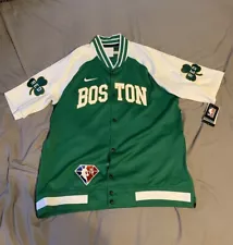 Nike Boston Celtics Team Issue Warm Up Jacket City Edtion NBA 75th Men's XL Tall