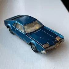 CORGI 263 OLDSMOBILE TORONADO METALLIC BLUE WITH POP UP HEADLIGHTS VINTAGE 1960s