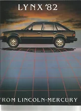 Original 1982 Mercury Lynx Sales Brochure