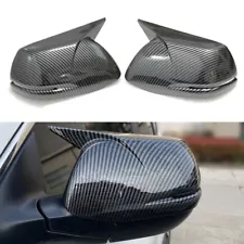 For Honda CRV CR-V 12-21 OX Horn Side Rear View Mirror Cover Trim Carbon Fiber (For: Honda CR-V)